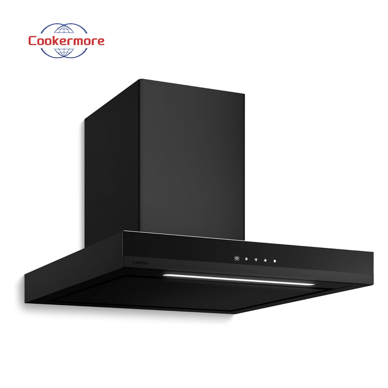 Slim Design Touch Panel T-Shape Stainless Steel Kitchen Appliances Range Hood