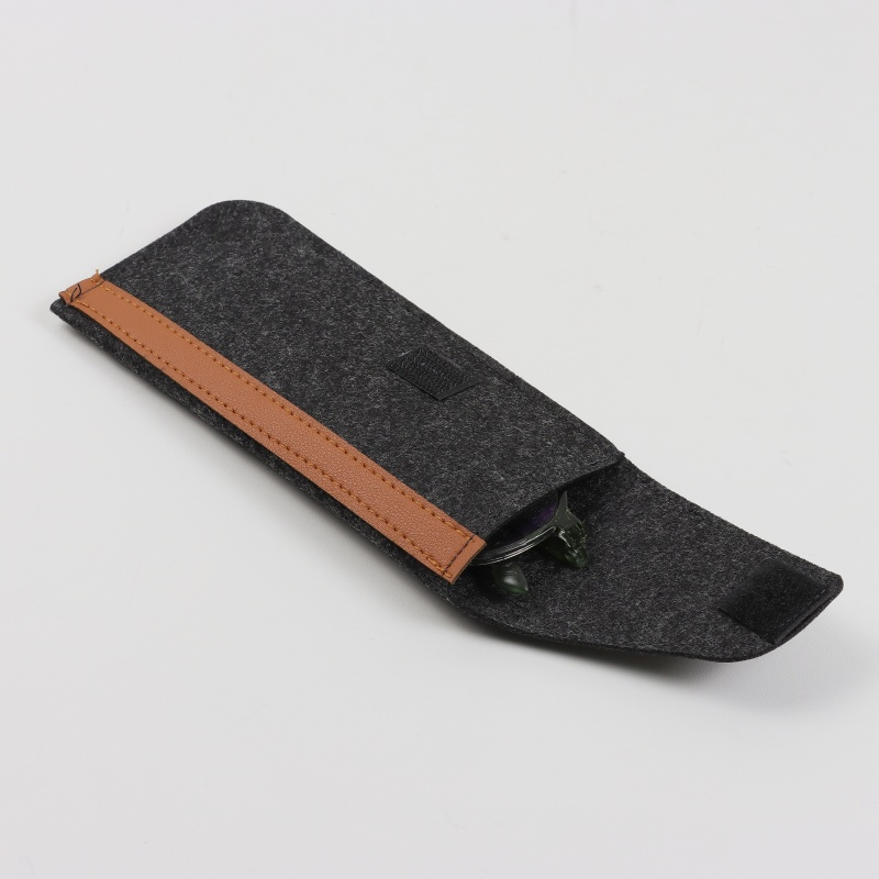 OEM Felt Lined Eyeglass Case - Custom Logo Sunglasses Holder with Protective Slip-in Design