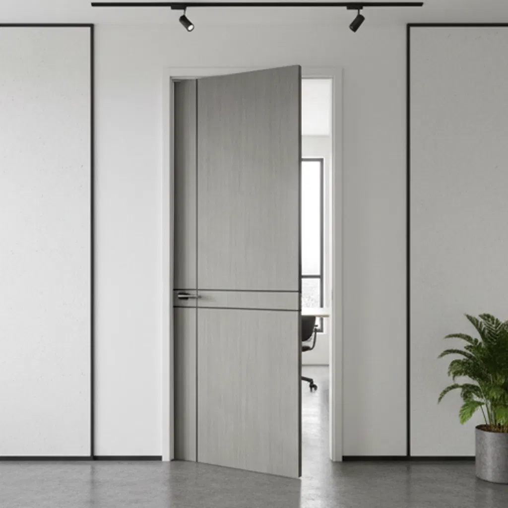 Aluminum Wood Interior Door with Mineral Door Core for Modern Living Spaces