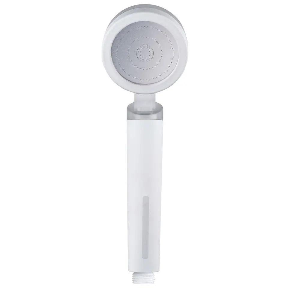 High Pressure Transparent Matte Showerhead with Mineral Stone