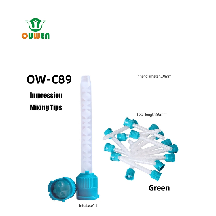 C89 Dental Mixing Head Safety-Certified Material Smooth Dispensing Professional Dental Delivery Tip