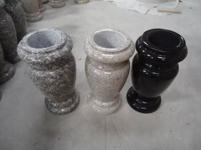 Custom Granite Cemetery Vases for Memorials and Tombstones