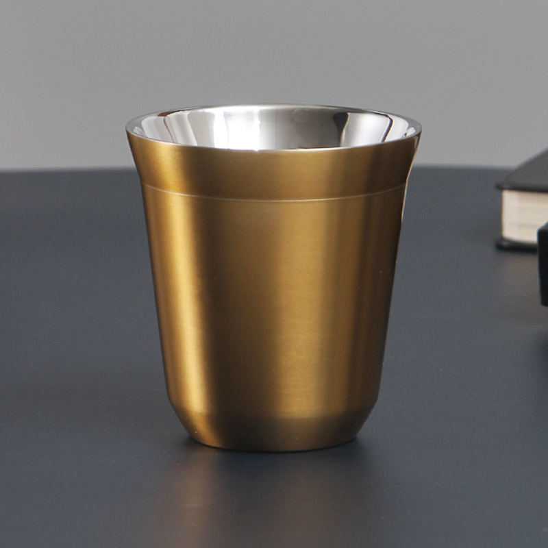 18/8 Food Grade Stainless Steel Shot Glass 2oz Double Wall Mini Shot Glasses