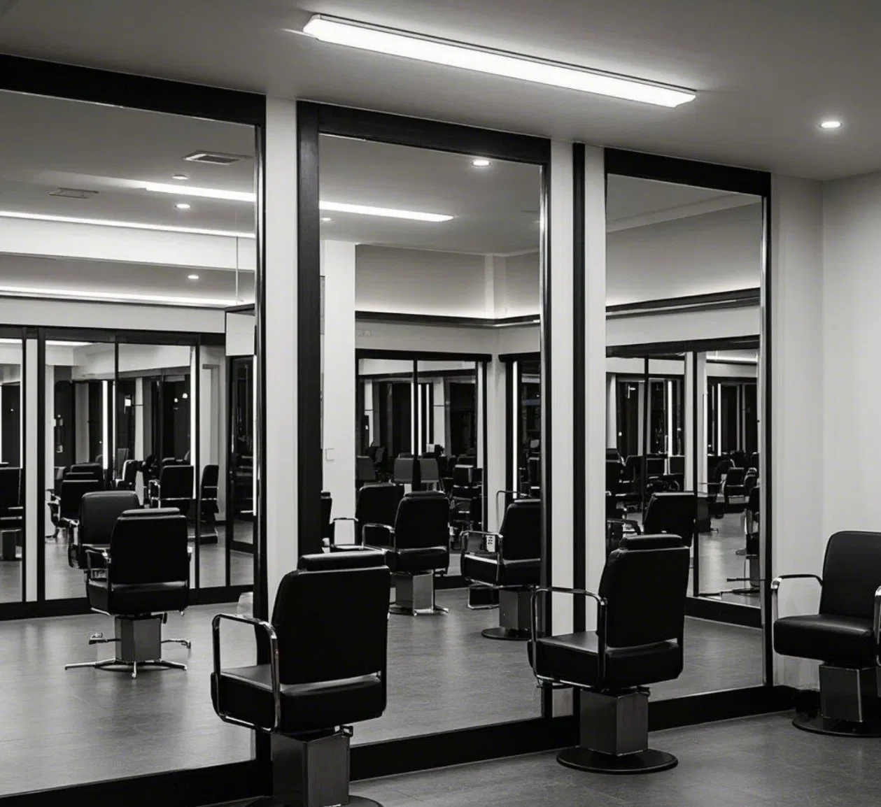 Алюминиевые зеркала 4-8 мм с фацетом, цветные