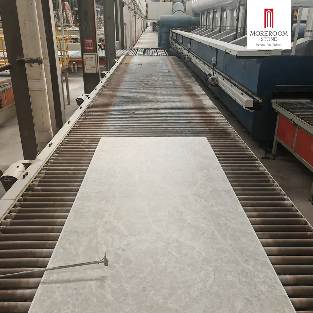 Porcelain Slab Yabo White Marble Look Tiles for Luxury Villa Interior Decoration