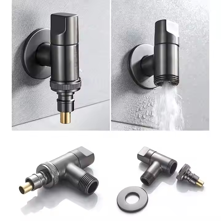 Mini T All Copper 1/2 Inch Anti-Closing Washer Faucet