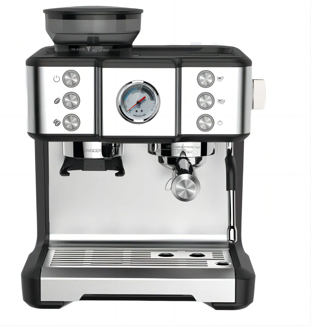 Commercial Espresso Machine Electric Italian Semi-Automatic Coffee Machine with Milk Frother