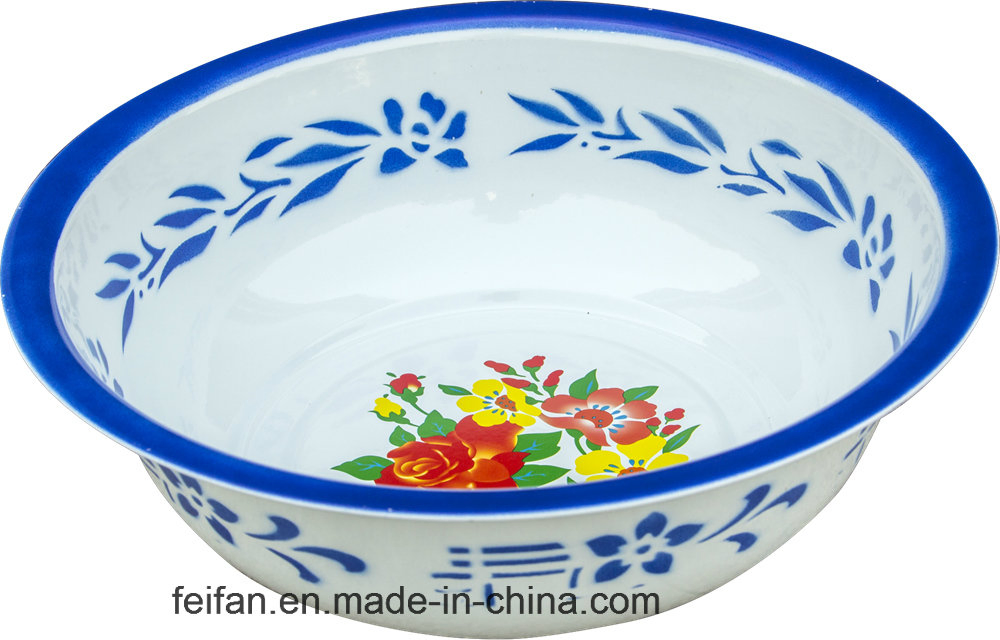 Раковина порошковая с эмалью, красная