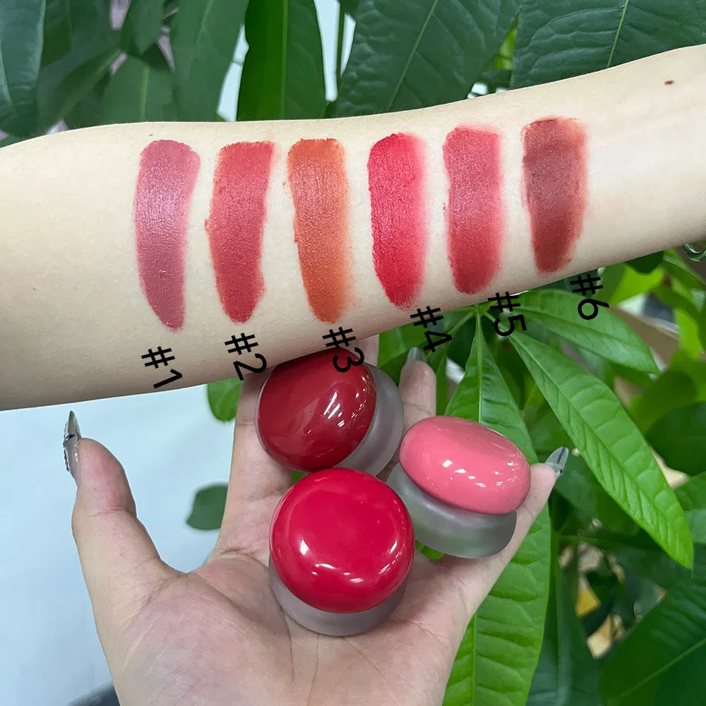 Vegan Makeup High Pigment Red Pink Matte Finish Velvet Lip Blush Cream