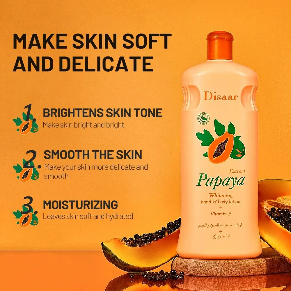 Papaya Body Lotion Moisturizes and Moisturizes Body Care