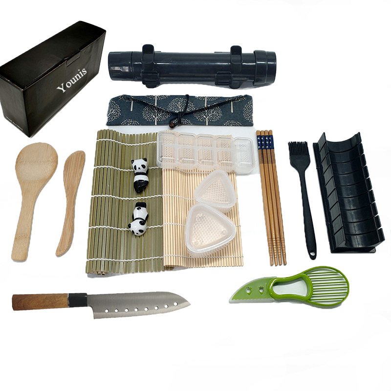 Wholesale Price OEM Manufacturer Sustainable Sushi Making Set with Eco Bamboo Tools and Mold