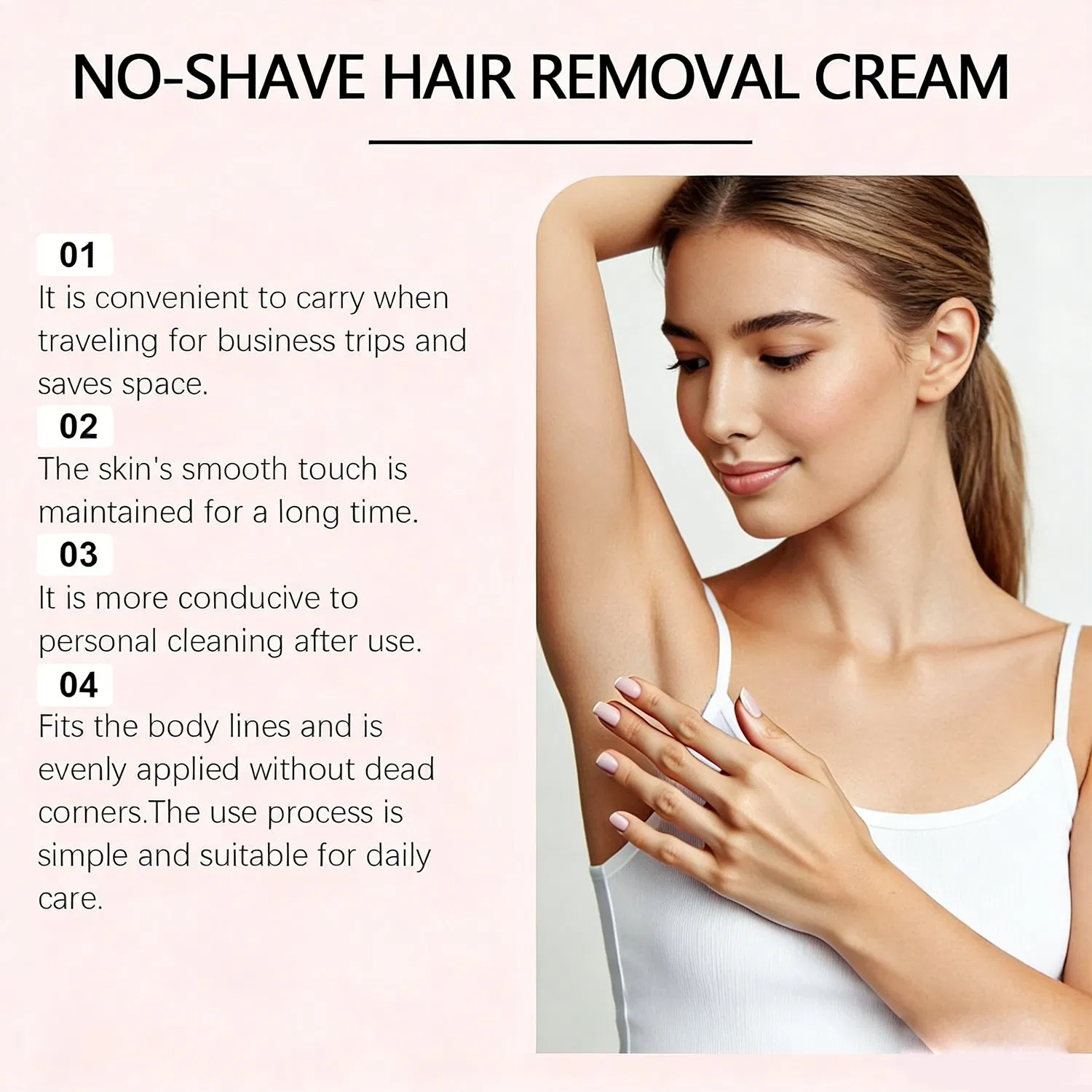 Delicate Hair Removal Cream Gently Erases Unwanted Hair Thoroughly