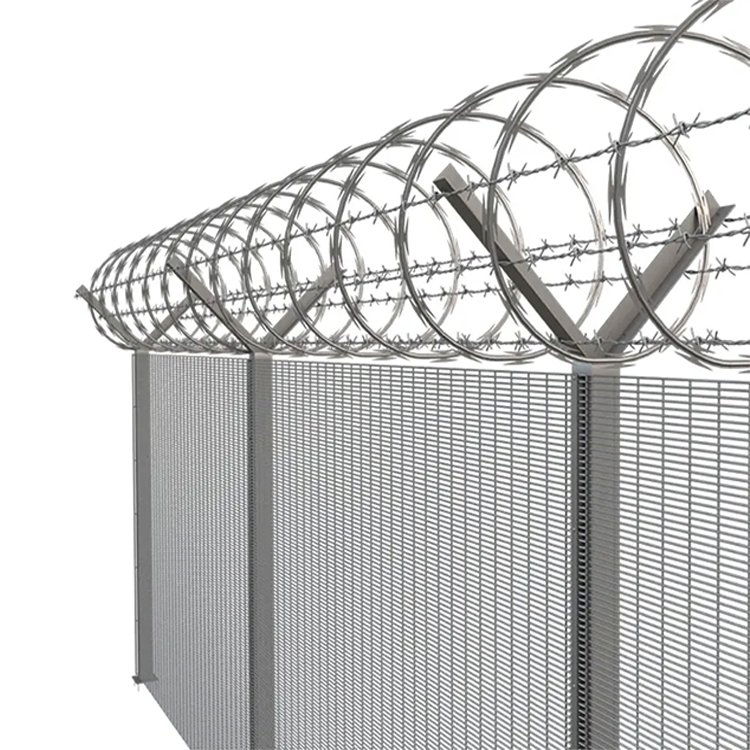 Security Fence Clear View Galvanized Panels 358 Anti-Theft Fence Prison Clear View Anti Climb Metal Steel Fence