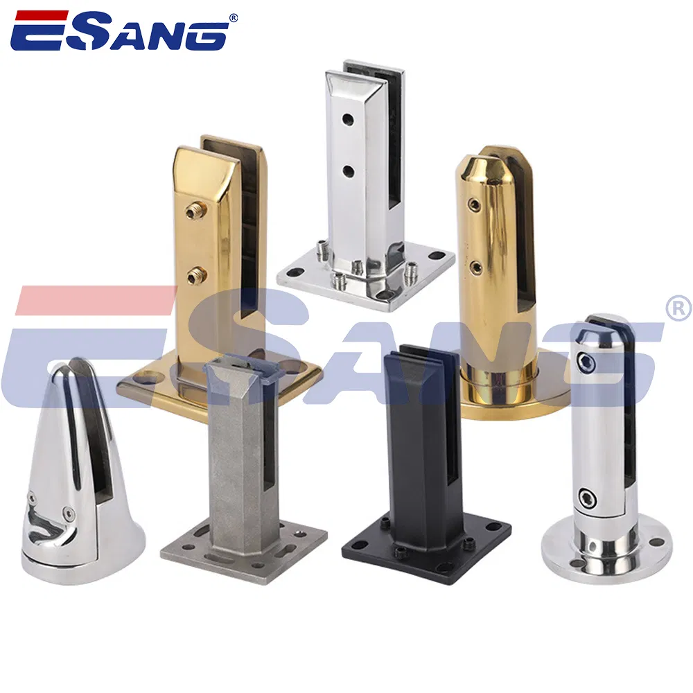 Esang Balustrade Accessories Pool Spigot Balcony 316 304 Stainless Steel Glass Railing Clamps