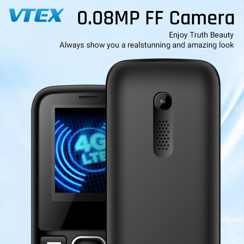 Кнопочный телефон 4G LTE VTEK с фонариком, 1.77 дюйма
