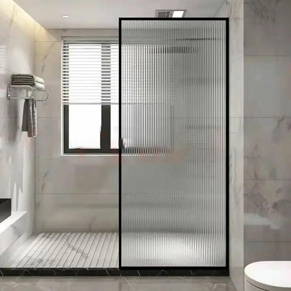 High Quality Interior Decorative Fluted Tempered Glass Panels for Shower Screen