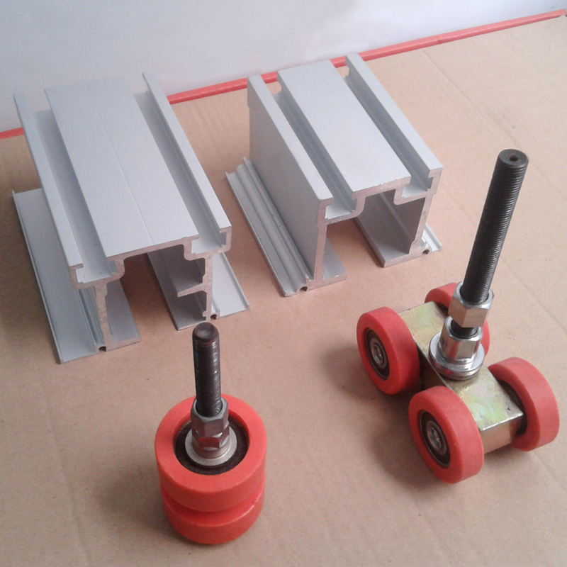 Top Hanging Aluminum Partition Track and Wheel Sliding Movable Wall Accessories