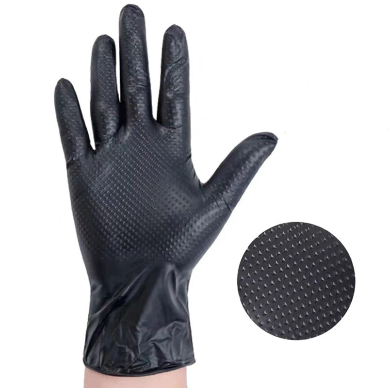 China Manufacturer Black Disposable Vinyl Safety Examination Protective PVC Nitrile Exam Glove for Hospital/Household/Beauty/Food