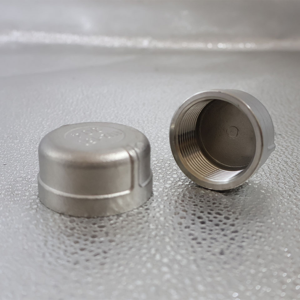 China Factory Premium 304 Stainless Steel Pipe Cap Fittings Durable for Secure Pipeline Connections