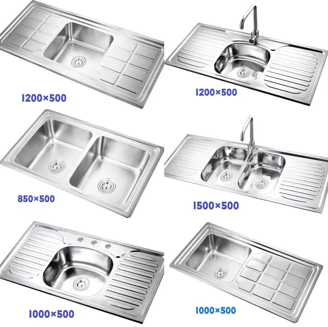Selling Hot SUS 201kitchen Sink with Kitchen Mixer-Tap Odn-8050