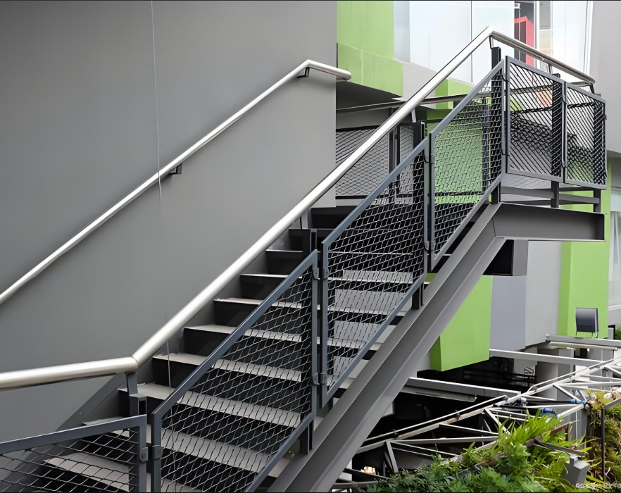 Custom Stair Components Manufacturer: Access Platforms, Steel Posts & Anti-Slip Tread Plate
