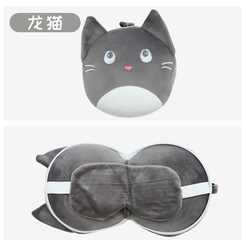 OEM Comfortable Factory 2 in 1 U-Shaped Neck Pillow Eye Mask Set