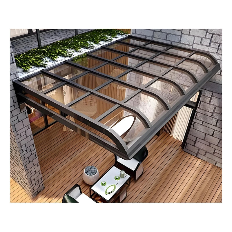 Modern Patio Rust Resistant Polycarbonate Solid Sheet Canopy Sun Shade Awning