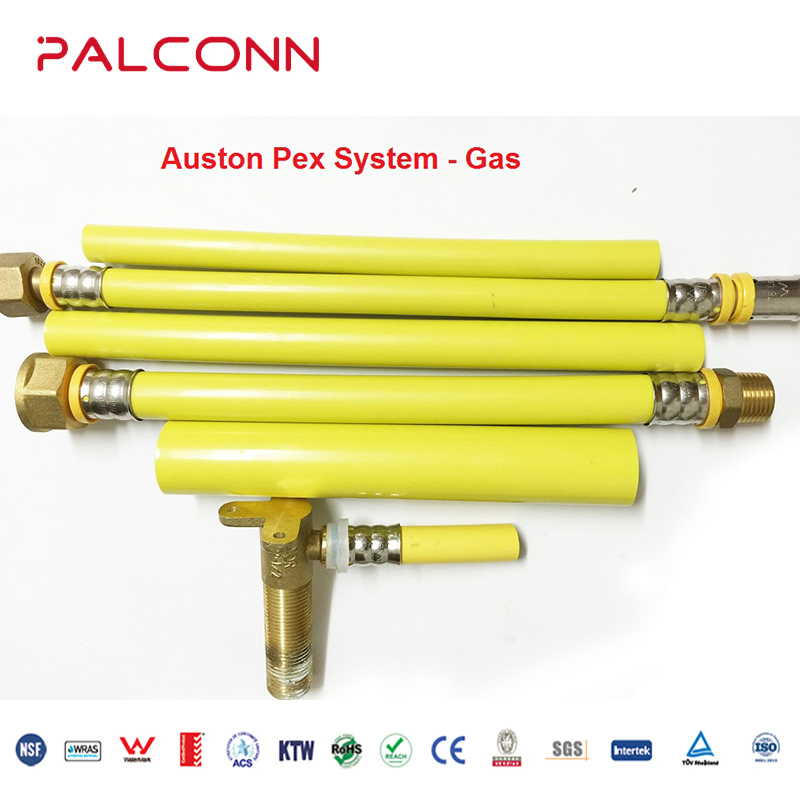 CE Certificated Yellow Color 2632mm PE-Al-PE Aluminium Composite Gas Pipe