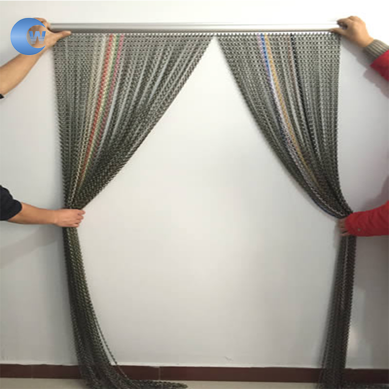 Aluminum Chain Curtain Wire Mesh Divider Curtain Metal Chain Curtain