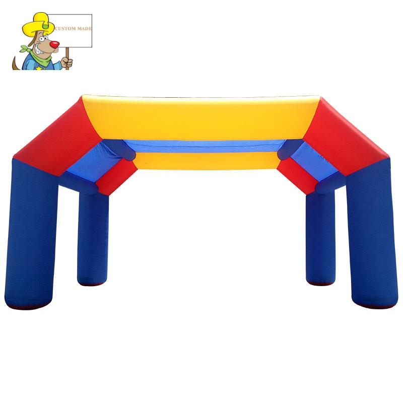 6m TPU Full Print Rainbow Double Layers Durable Inflatable Arch