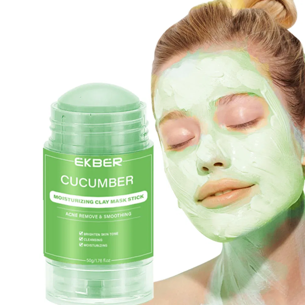 Private Label Cleansing Natural Organic Green Cucumber Face Clay Mud Mask Stick