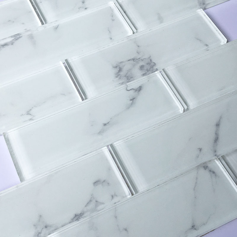 Стеклянная мозаика для стен 300x300 мм, метро