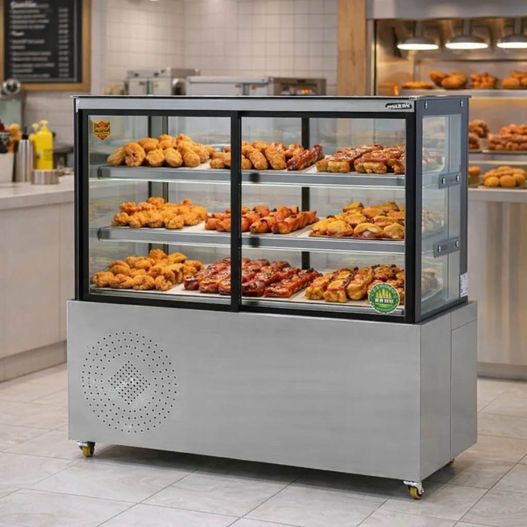 Hot Sales Custom Commercial Colder Food Bars Cake Beverage Display Refrigerator