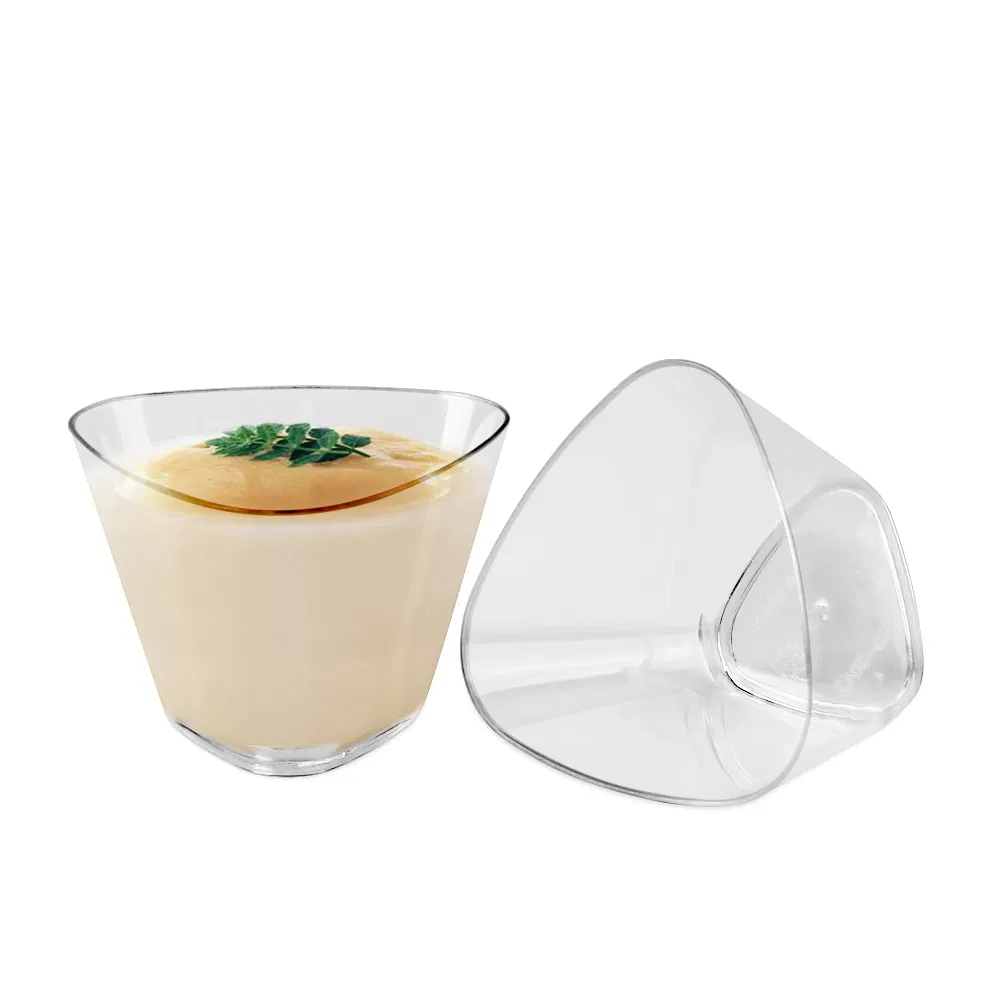 Прозрачные стаканчики для десертов и тортов