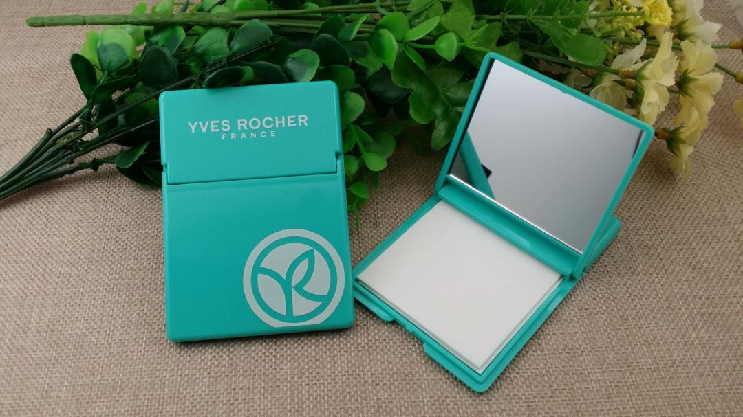 Facial Oil Blotting Paper with Green Mirror