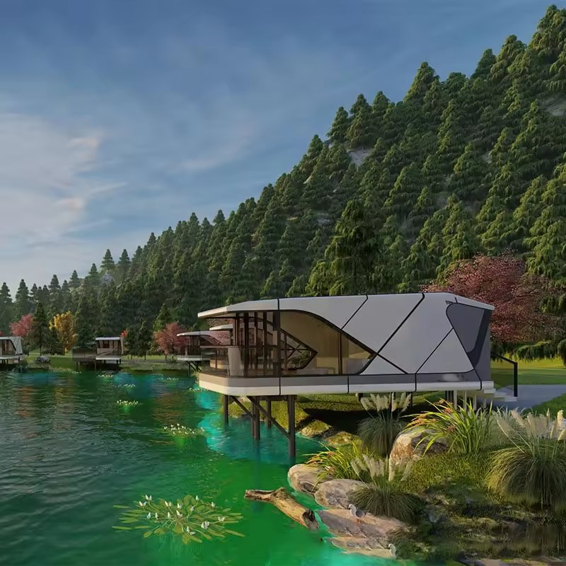 Prefabricated Wooden Steel Mobile Houses Prefab House with Full Equipment