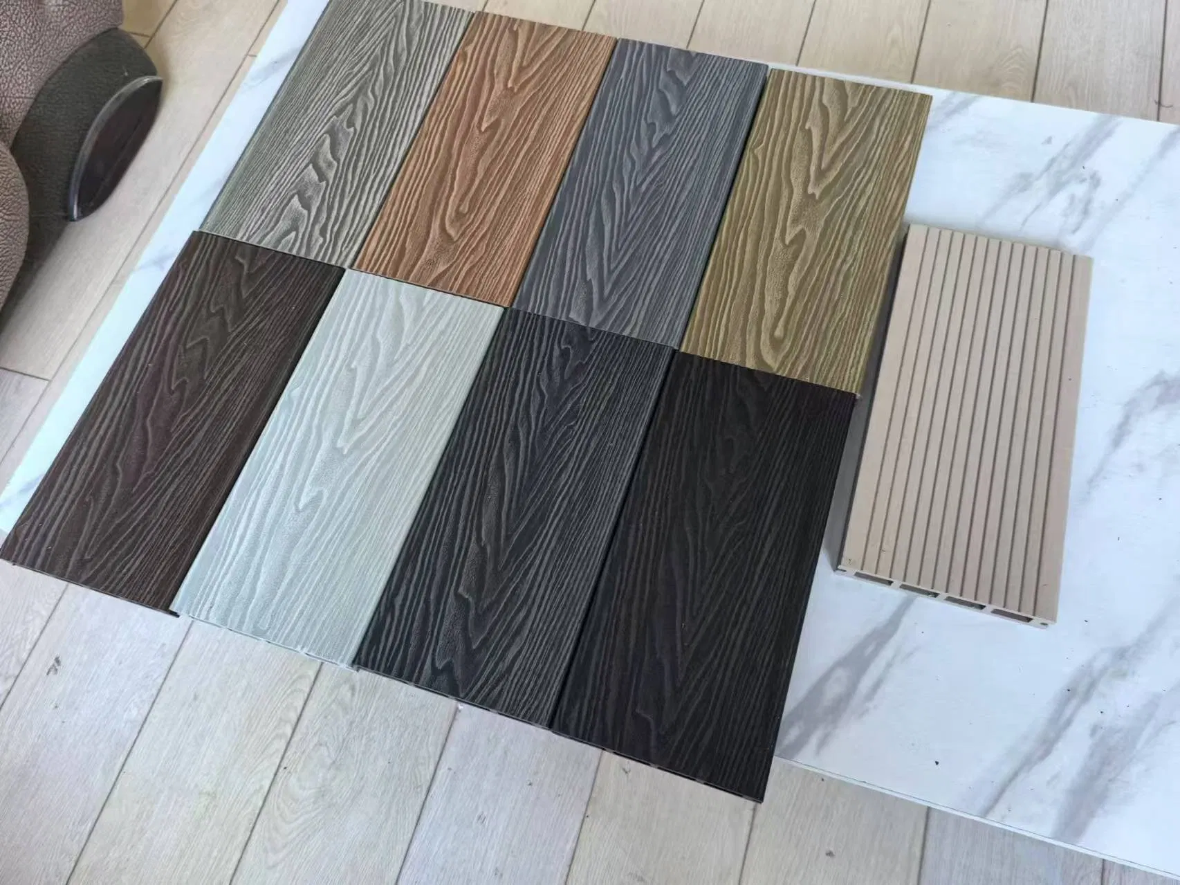 Ocox WPC Corner Trim for Co-Extrusion Wood Plastic Composite Decking Edge Board Connect Accessories