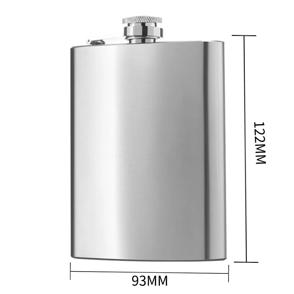 Printing Stainless Steel Alcohol Hip Flask for Promotional Black Gifts Hip Flask for Angel's Envy
