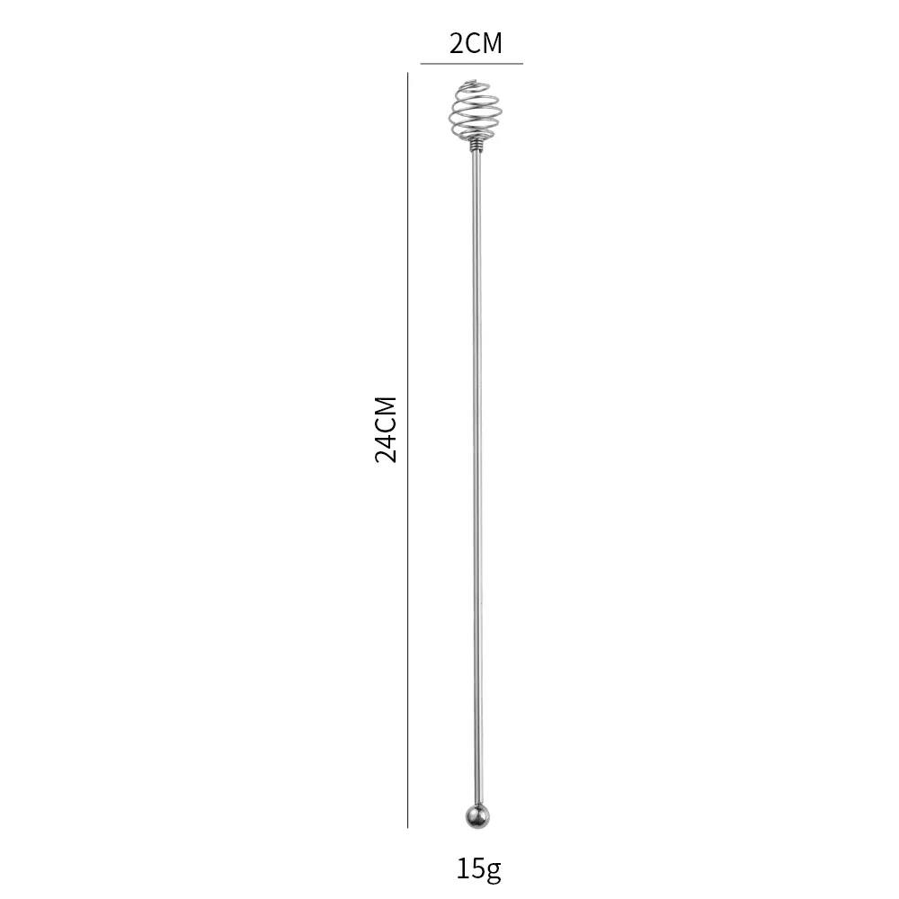 Elegant 304 Stainless Steel Honey Stirrer with Long Handle