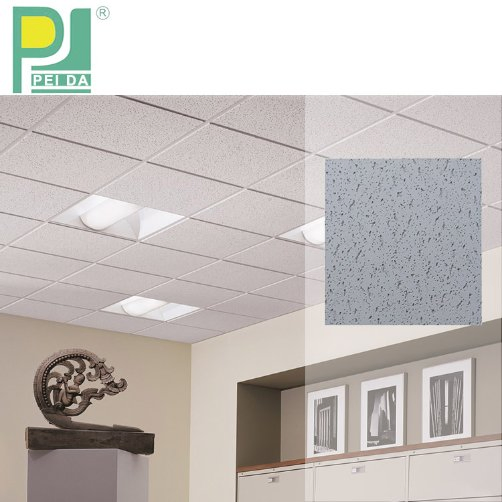 Mineral Fiber Ceiling Board Acoustic 600X600X14mm
