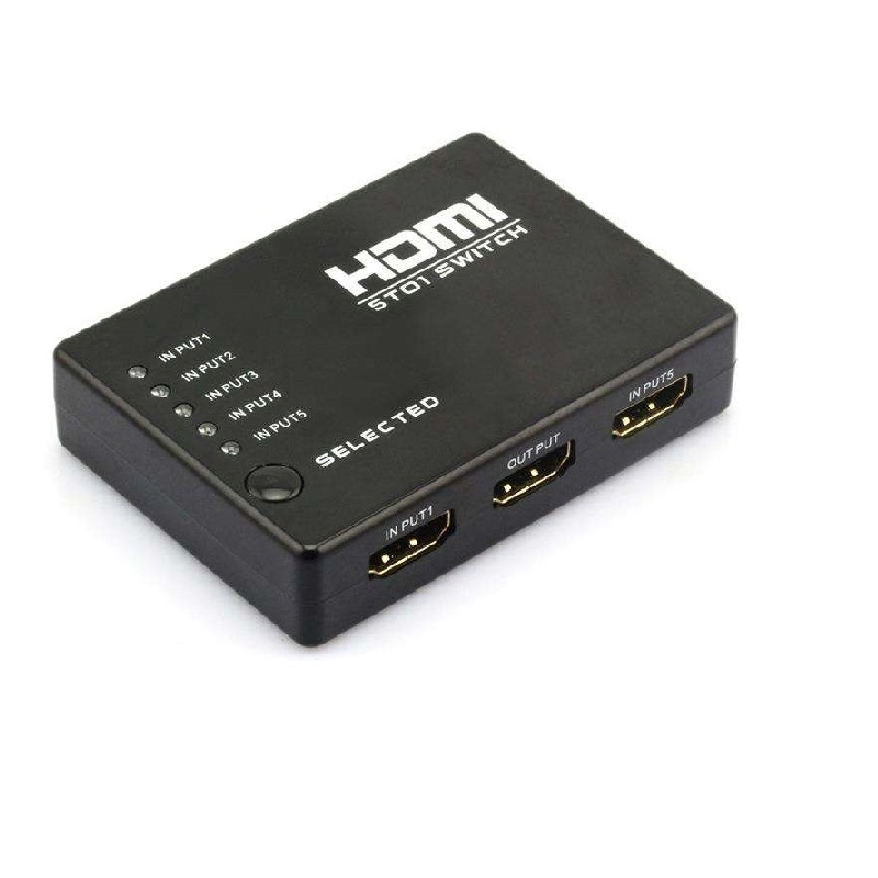 HDMI-коммутатор 5x1 с пультом, 1080P