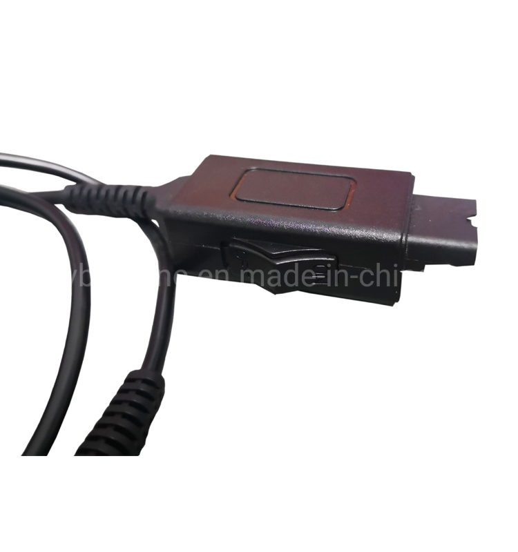 Call Center Headset Supervisory Splitter Y-Cord Y Training Qd Adapter Cable with Mute Switch
