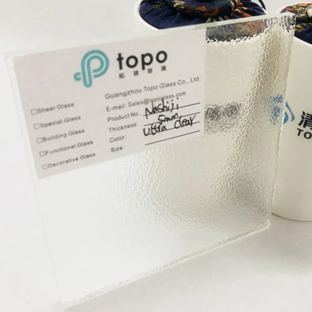 6mm Guangzhou Rich Patterns and Strong Decoration Nashiji Pattern Glass (CP-TP)