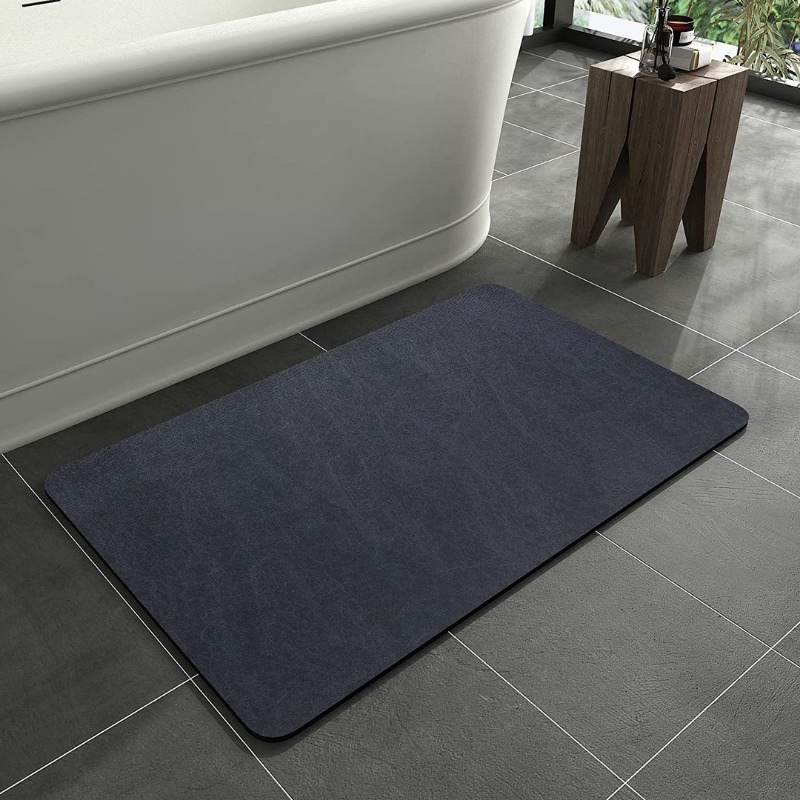 High Quality Customizable Multifunctional Solid Color Mat Diatomite Quick-Drying Anti-Slip Bath Mat