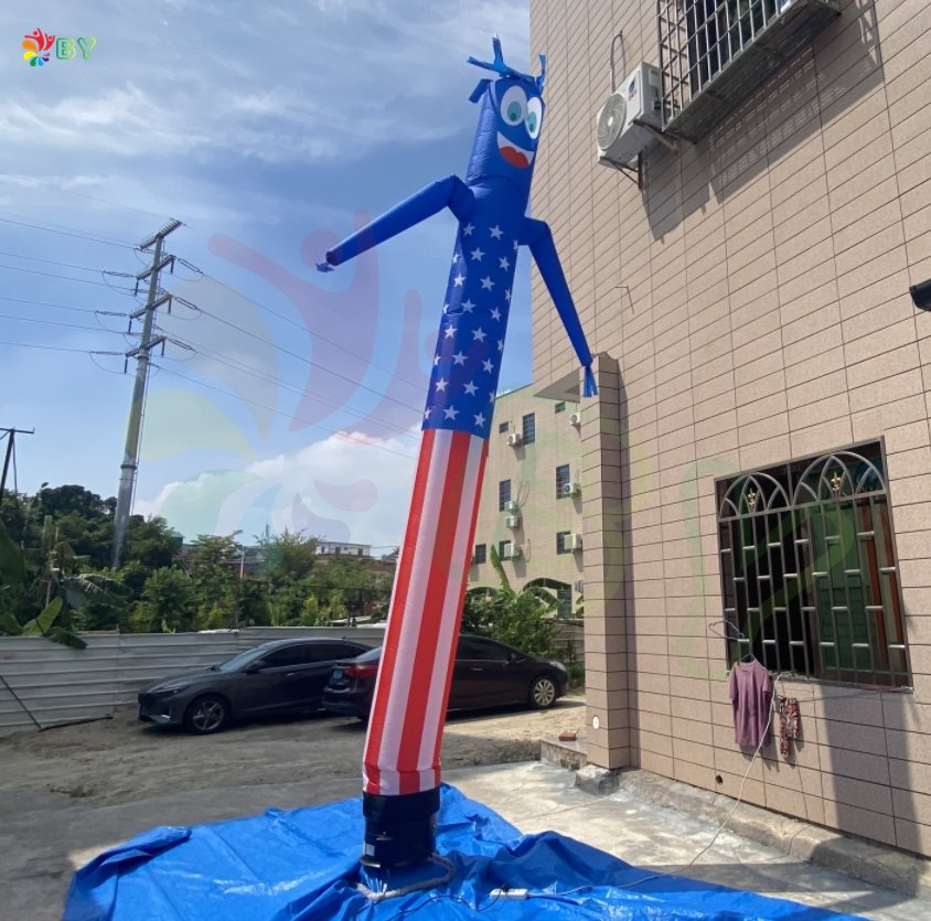 Direction Sign Wholesale Price Attractive Inflatable Car Wash Sky Air Dancer with Arrow and Printing