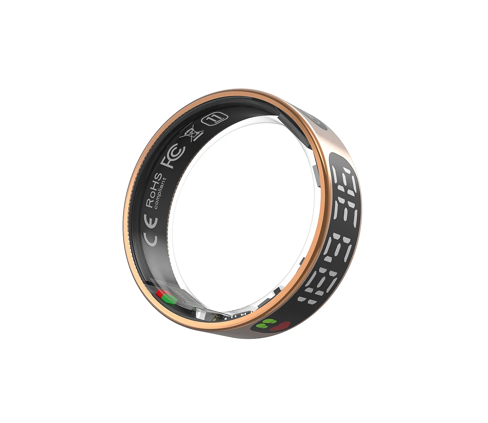 Умное кольцо с пульсометром и SpO2, мониторинг здоровья