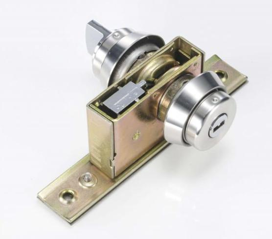 Single Cylinder Square Latch Aluminum Frame Glass Door Lock