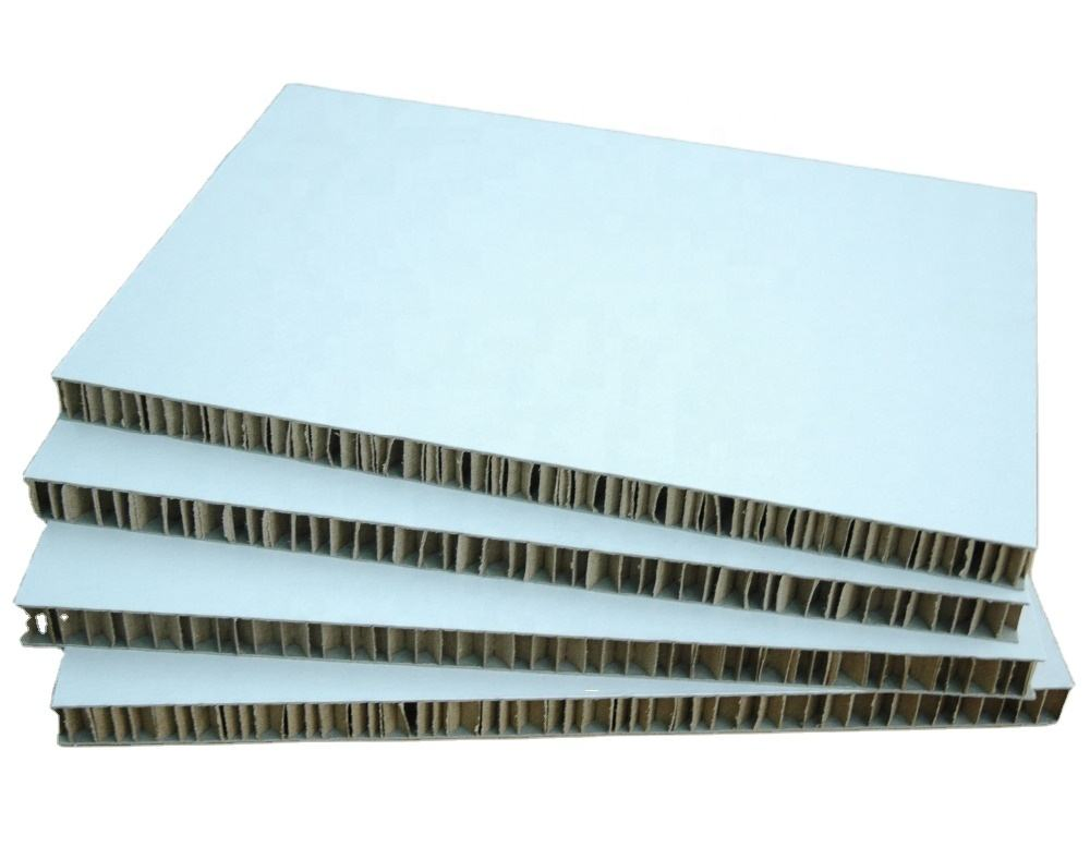 White 1220*2440mm Digital Printing Flame Retardant Corrugated Honeycomb Cardboard Panels for Cardboard Furniture Window Display
