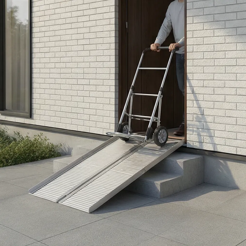 Lightweight Aluminum Wheelchair Ramp Portable and Foldable Design