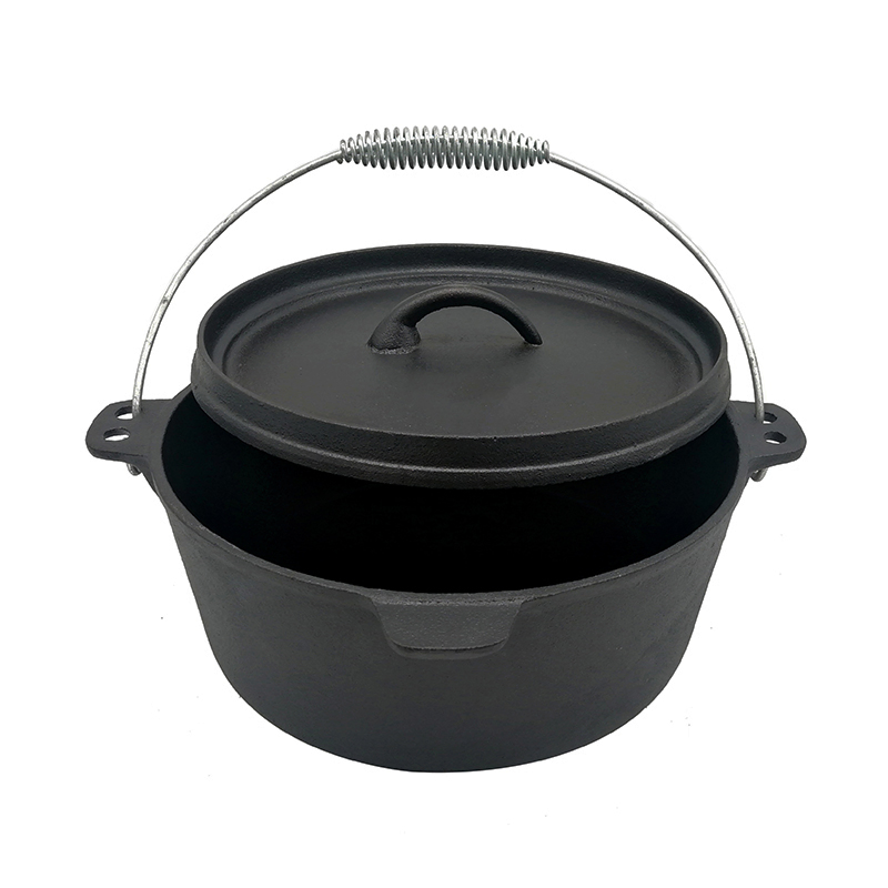 Чугунная жаровня 12 кварт с антипригарным покрытием